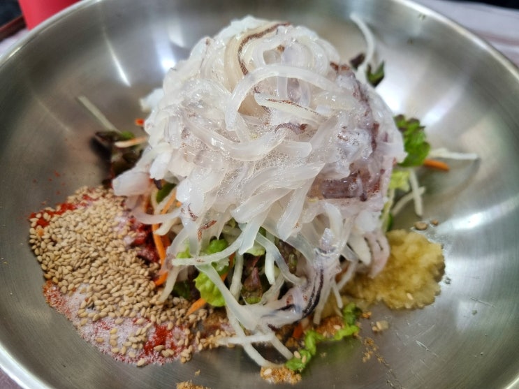 속초 맛집 완도회식당 물회 동루골막국수 내돈내산
