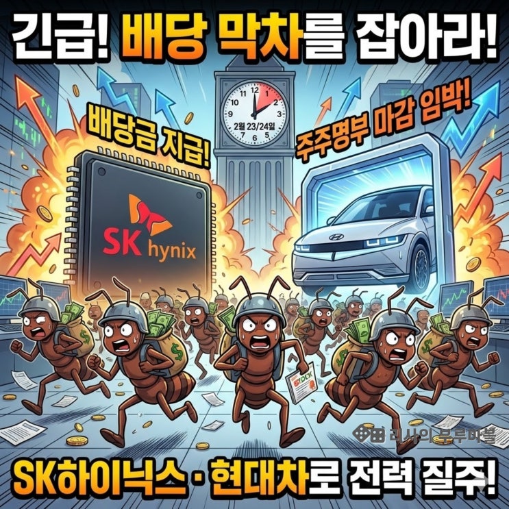  SK하이닉스·현대차 배당금 받으려면 '이날'까지 사야 합니다! (2월 배당주 정리)