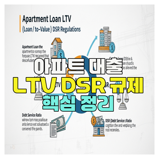  아파트 대출 LTV DSR 규제 핵심 정리