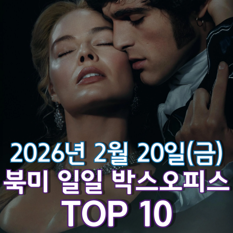  [북미 박스오피스] 일일 TOP 10 - 2026년 2월 20일(금)
