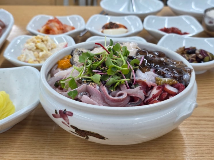  속초시장 맛집 리스트 중 하나를 꼽자면 속초항아리물회