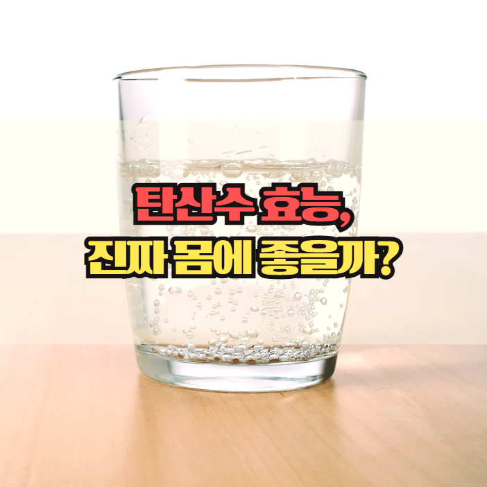  탄산수 효능, 매일 마셔도 괜찮을까?