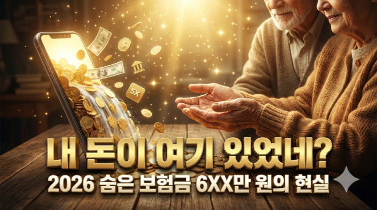  "남들은 벌써 1,000만 원 받아갔다?" 2026 숨은 보험금 찾기, 클릭 한 번에 갈리는 충격적 결과