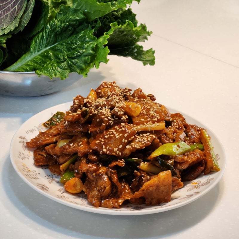 초간단 재우지 않아도 맛있는 편스토랑 김강우 제육 볶음 만들기 고추장불고기 레시피