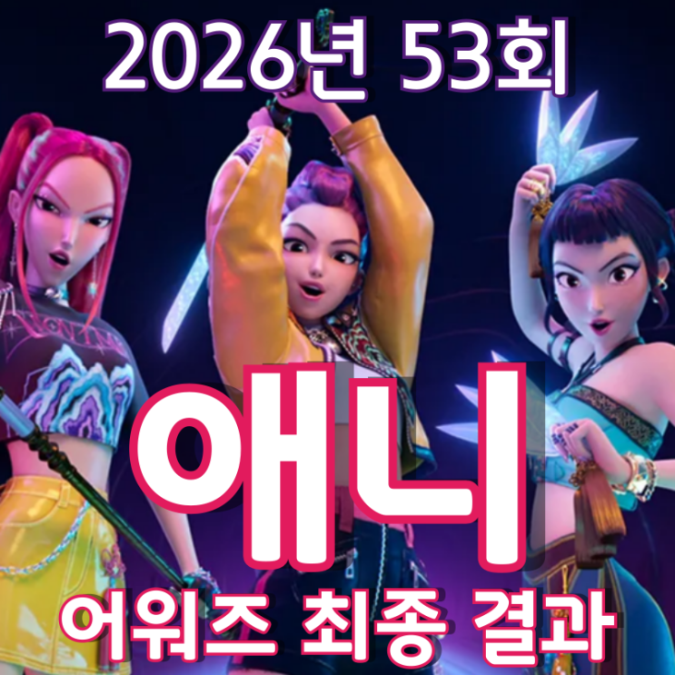  2026년 53회 애니 어워즈 최종 결과