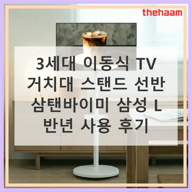 3세대 이동식 TV 거치대 스탠드 선반 삼탠바이미 삼성 L 반년 사용 후기