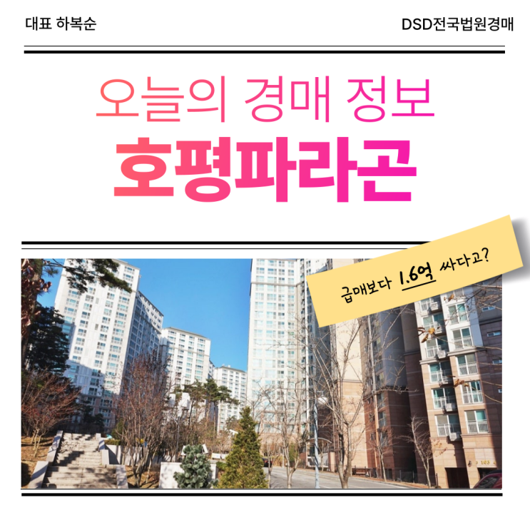  호평파라곤, 경매로 봐야 하는 이유는?