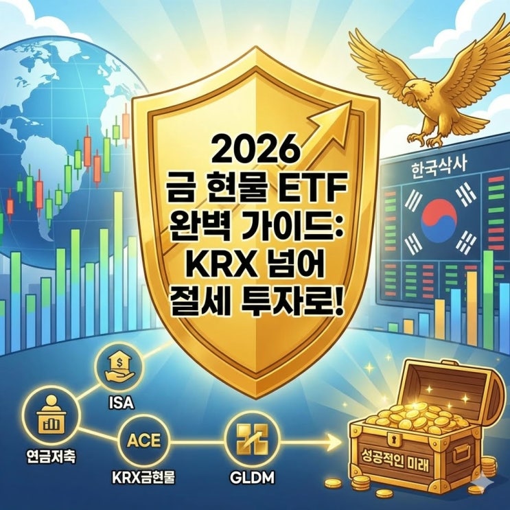  [2026년 금 투자] KRX 금 시장 대신 '금 현물 ETF' 사야 하는 결정적 이유 (세금 혜택 총정리)
