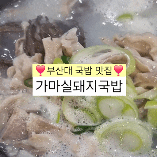  [부산대 맛집 가마실돼지국밥] 마 항정가브리살 국밥 무봤나