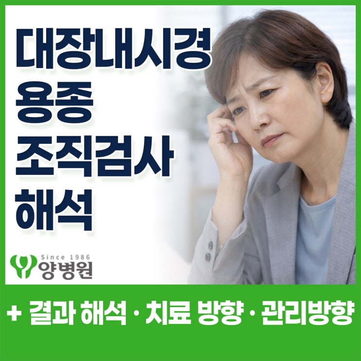  대장내시경 용종 조직검사 결과 해석과 치료 방향 정리