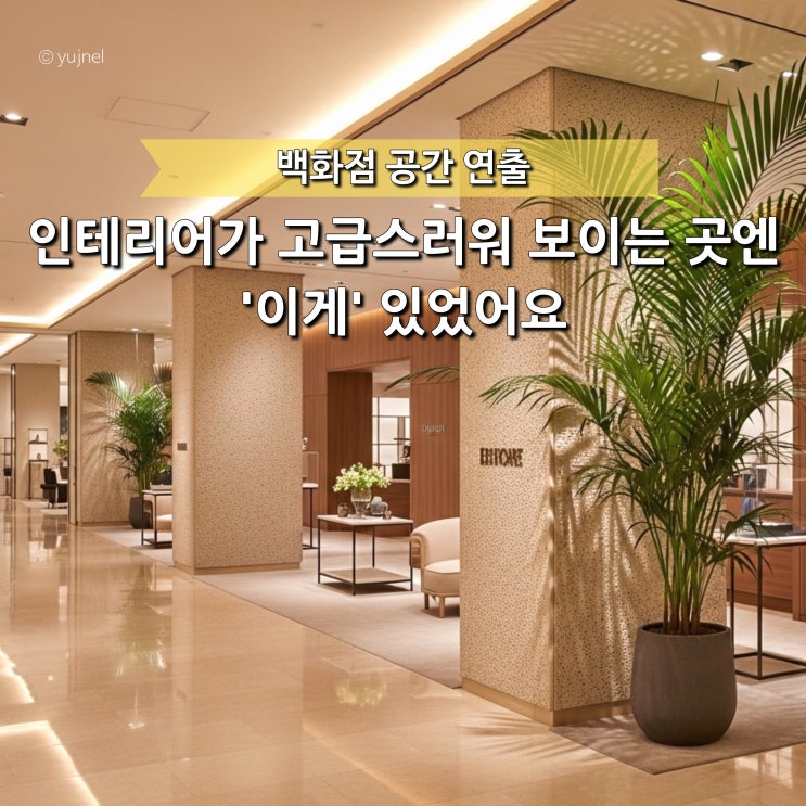  왜 백화점은 늘 고급스러워 보일까? 가구보다 먼저 보이는 것