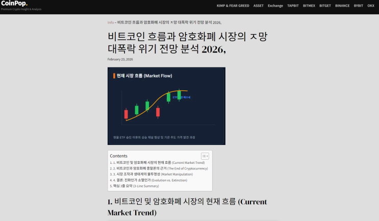  비트코인 현재 흐름과 암호화폐 시장의 종말론: 위기와 기회의 분기점 분석