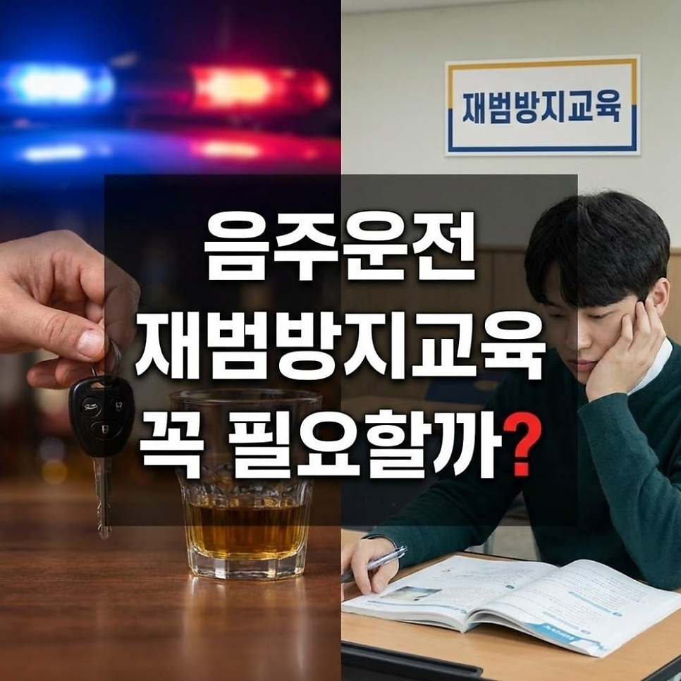 음주운전재범방지교육 꼭필요할까?