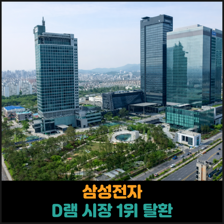  삼성전자 D램 시장 1위 탈환