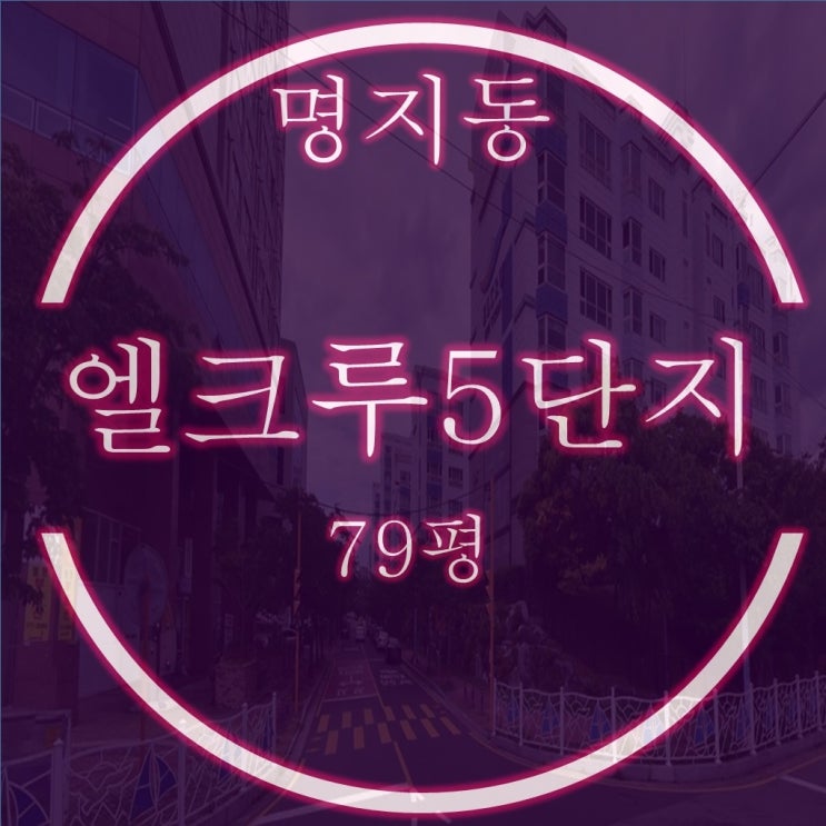  명지엘크루블루오션5단지 79평 필로티 1층 경매물건