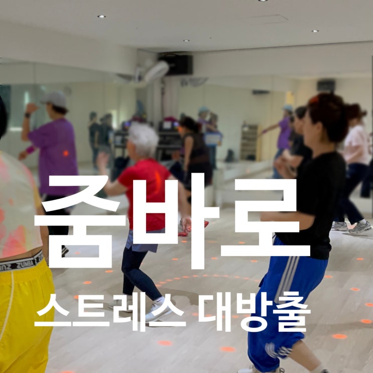  탄현동 헬스장 아직도 고민한다면 줌바로 스트레스 대방출