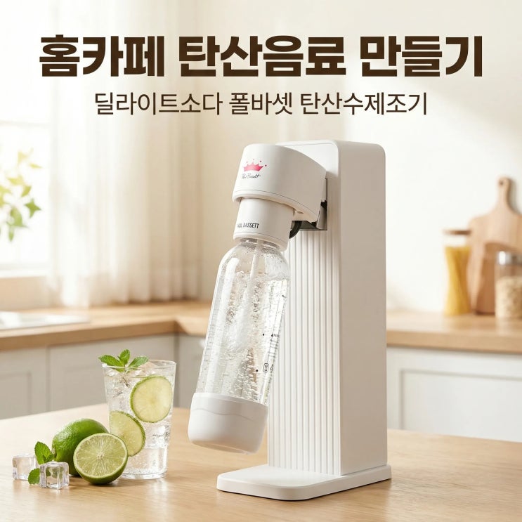  딜라이트소다 폴바셋 탄산수제조기 5년 사용 후기 홈카페 탄산음료 만들기