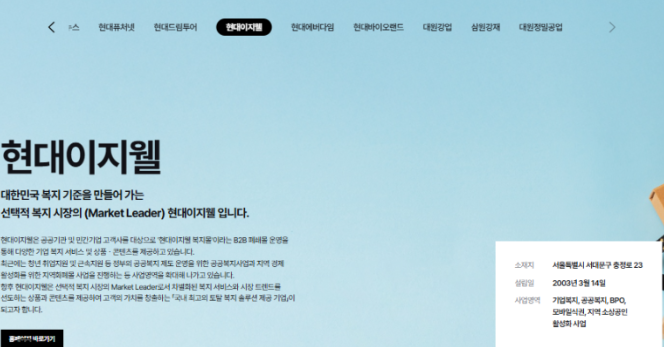 현대이지웰 복지몰 로그인 오류 해결방법 안내