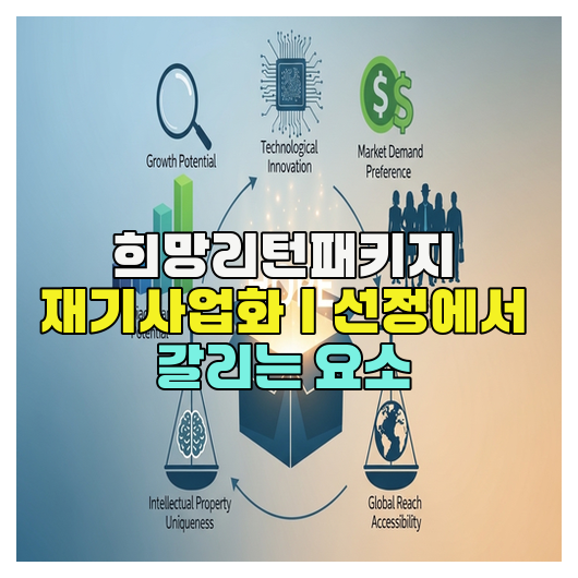  희망리턴패키지 재기사업화｜선정에서 갈리는 요소