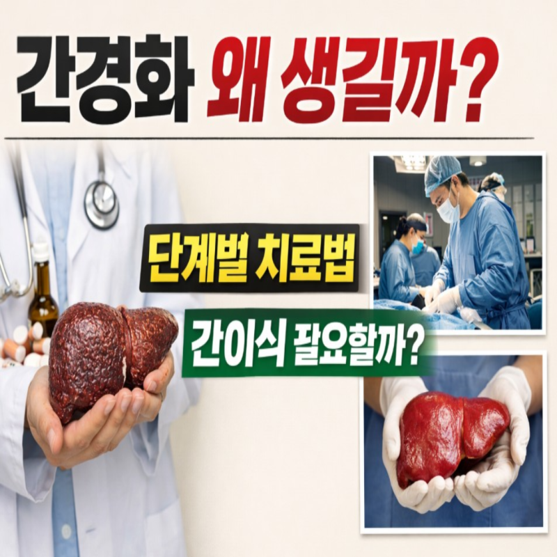 간경화는 왜 생길까? 단계별 치료와 간이식 필요 여부 정리