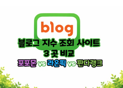  블로그 지수 조회 확인 사이트 후기