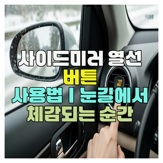 사이드미러 열선 버튼 사용법｜눈길에서 체감되는 순간