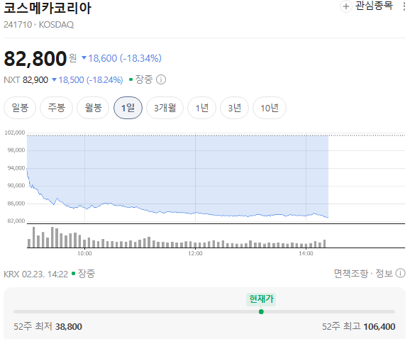  코스메카코리아 실적은 최고였는데 주가는 -18%이 하락은 기회일까, 아니면 피해야 할 신호일까?