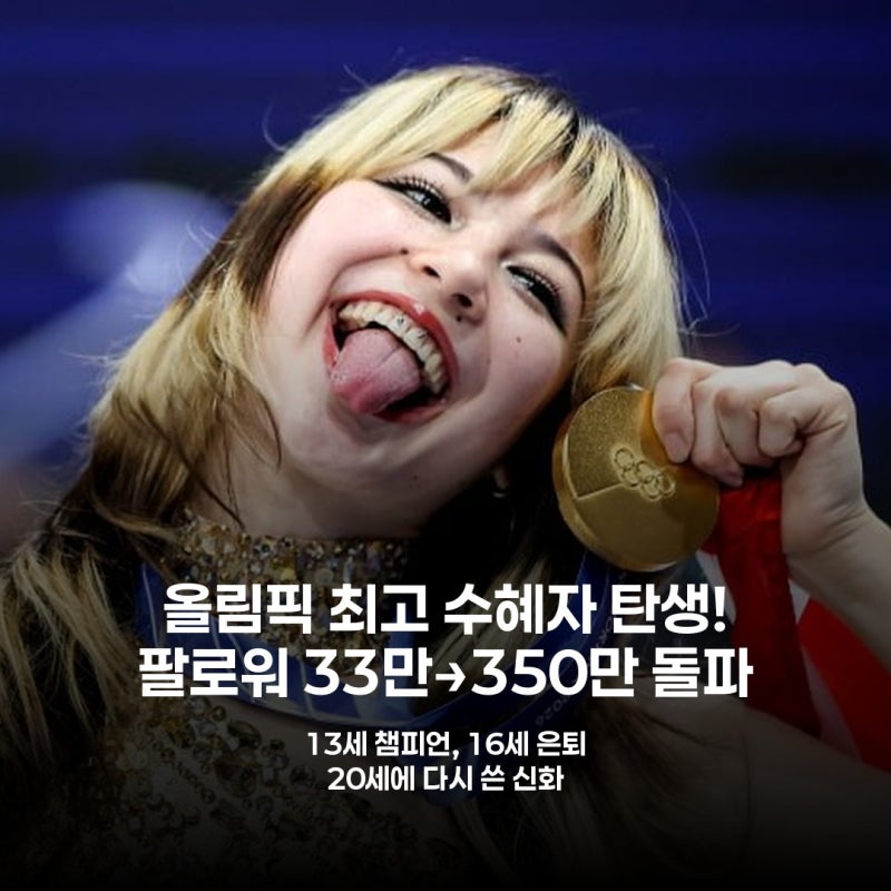16세 은퇴 후 20세 금메달 2관왕 알리사 리우 역대급 인기 폭발