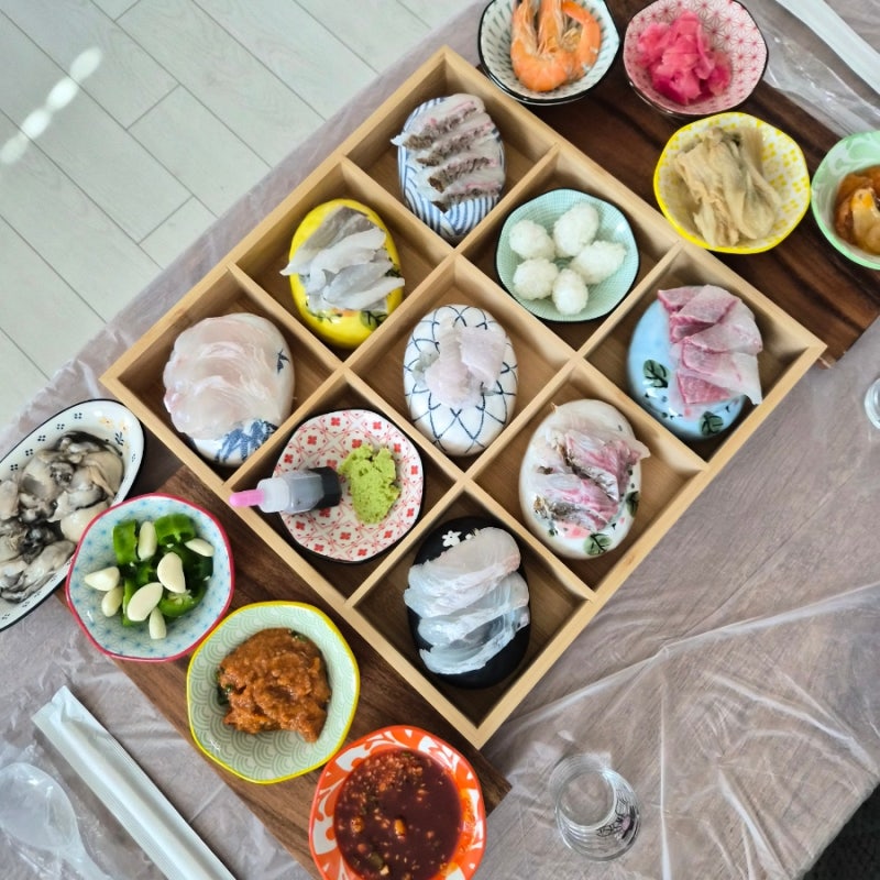 회플레이팅소품/회접시추천 사시미봉, 우드트레이 후기