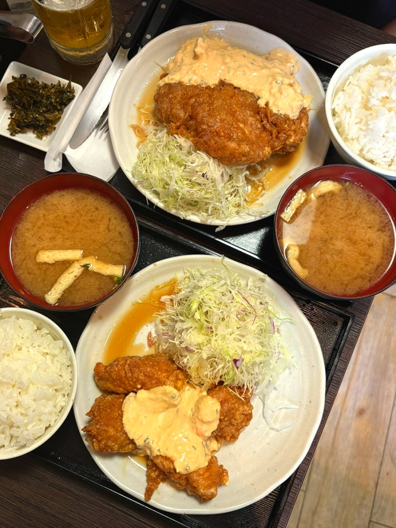 오사카 치킨난반 맛집 난반식당 난반쇼쿠도 요츠바시 혼마치점