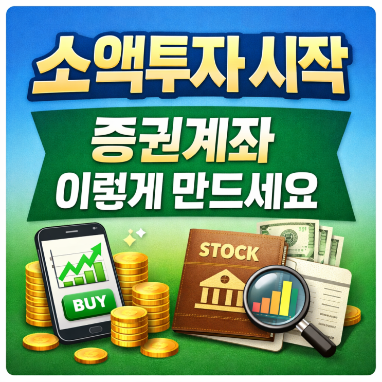  사회초년생 소액투자 시작하는 법 | 증권계좌 만드는 순서 (2026)