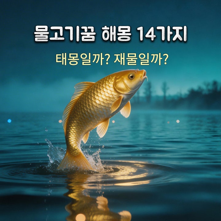 물고기꿈 해몽 14가지: 큰 물고기 잡는 꿈, 태몽일까?