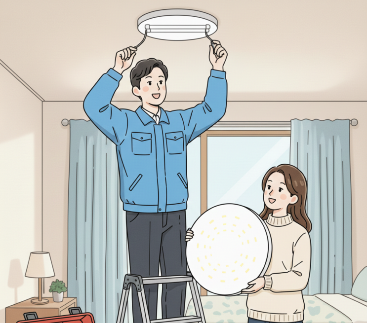  대곶면 LED전등교체, 작업 효율을 높이는 조명 기준은? <24시간 출장전기수리>