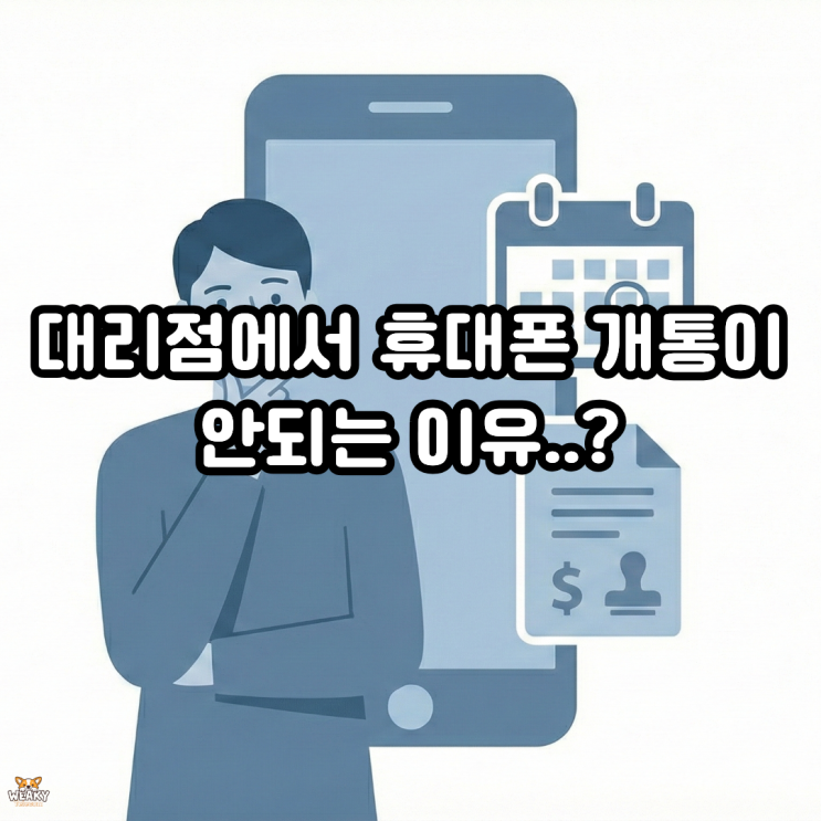  통신요금 연체하면 왜 개통이 막힐까? 선불폰 구조 이해하기