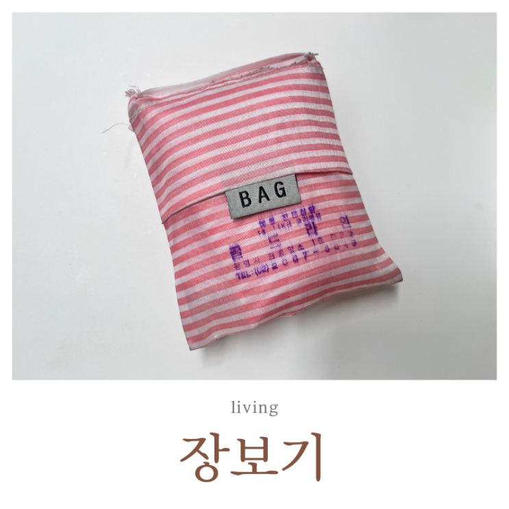  퇴근길 장보기 필수템, 가볍고 작은 접이식 장바구니