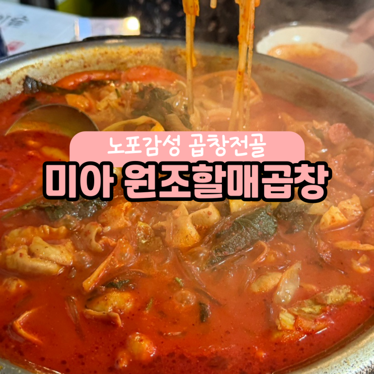  볶음밥 필수! 미아사거리 노포맛집 "원조할매곱창" 곱창전