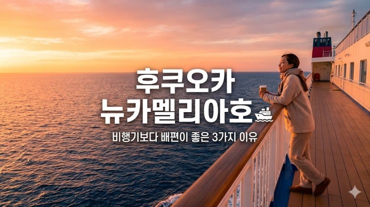  부산 후쿠오카 배편 뉴카멜리아호 왕복 승선권 예약 팁 및 혜택 정리