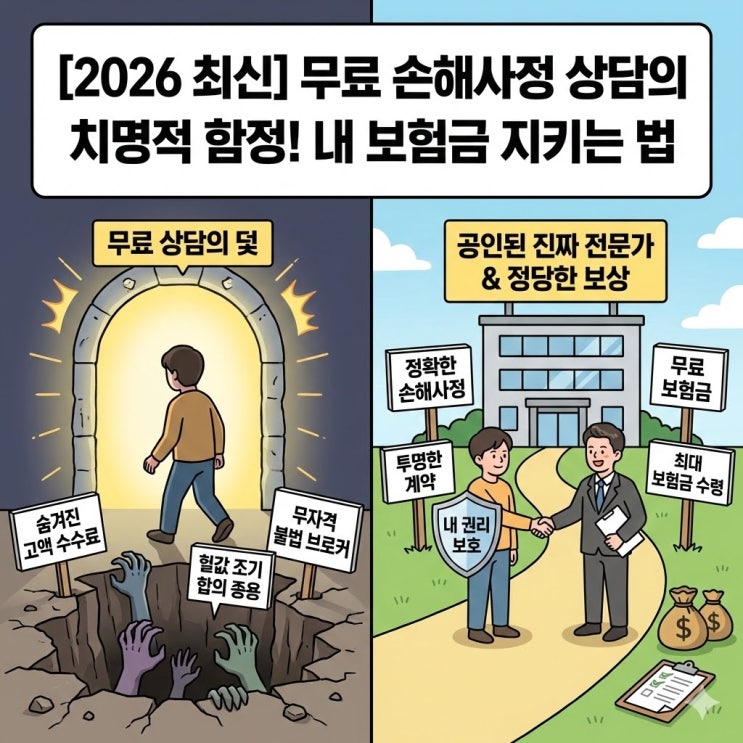  무료 손해사정 상담의 치명적 함정! 내 보험금 깎이는 3가지 이유
