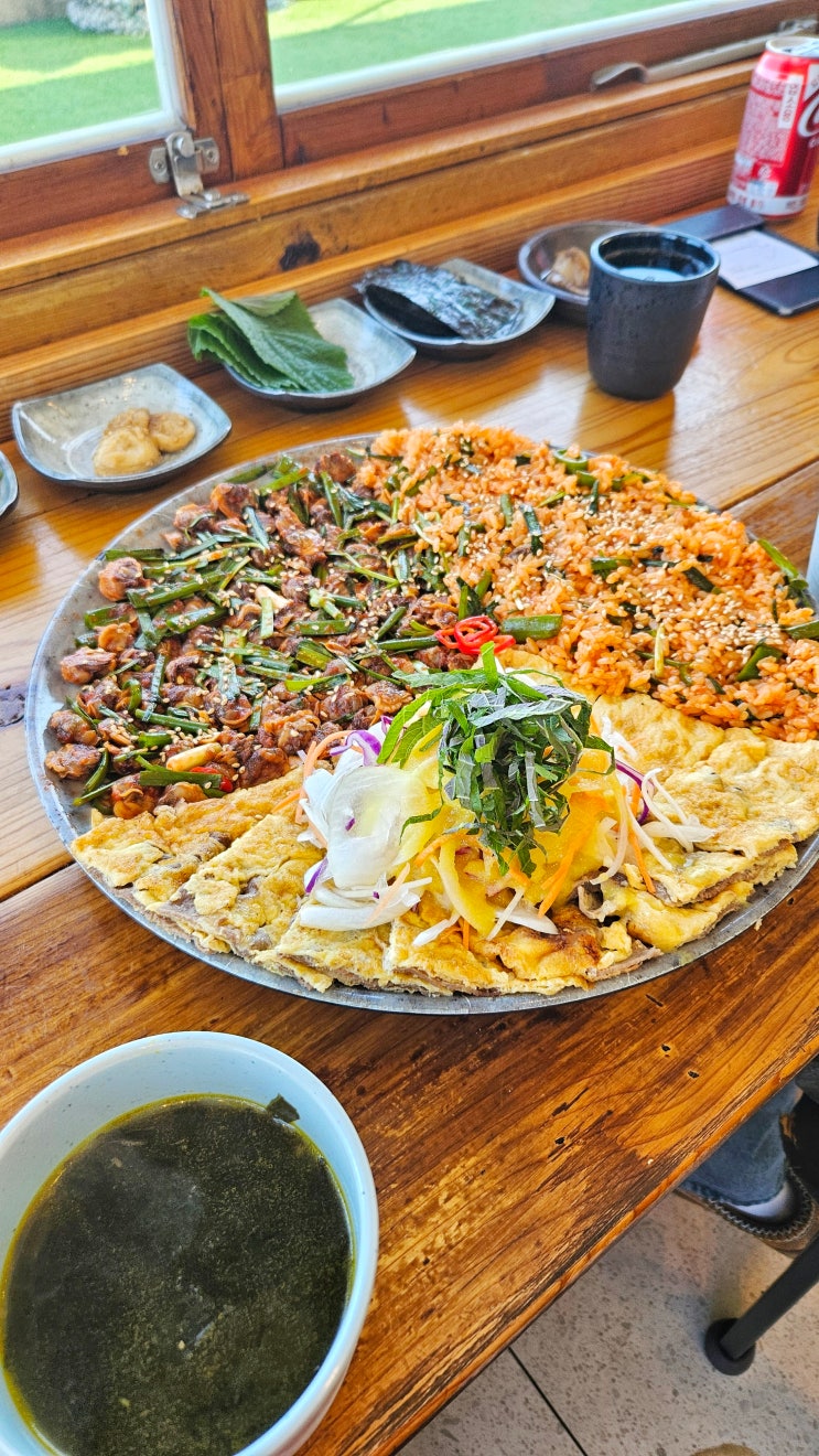  부산 아르떼뮤지엄 밥집 올바릇식당 영도점 꼬막육전대판 주문