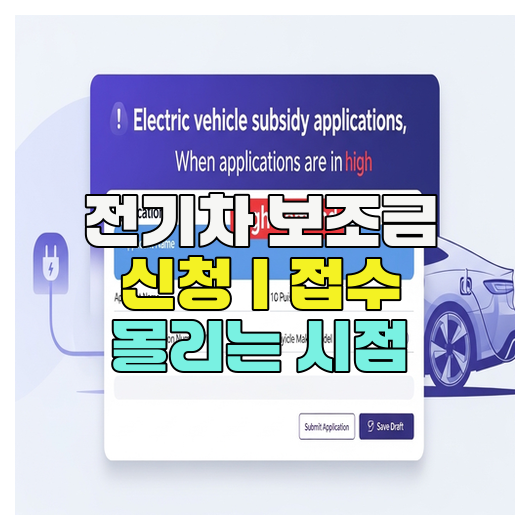  전기차 보조금 신청｜접수 몰리는 시점