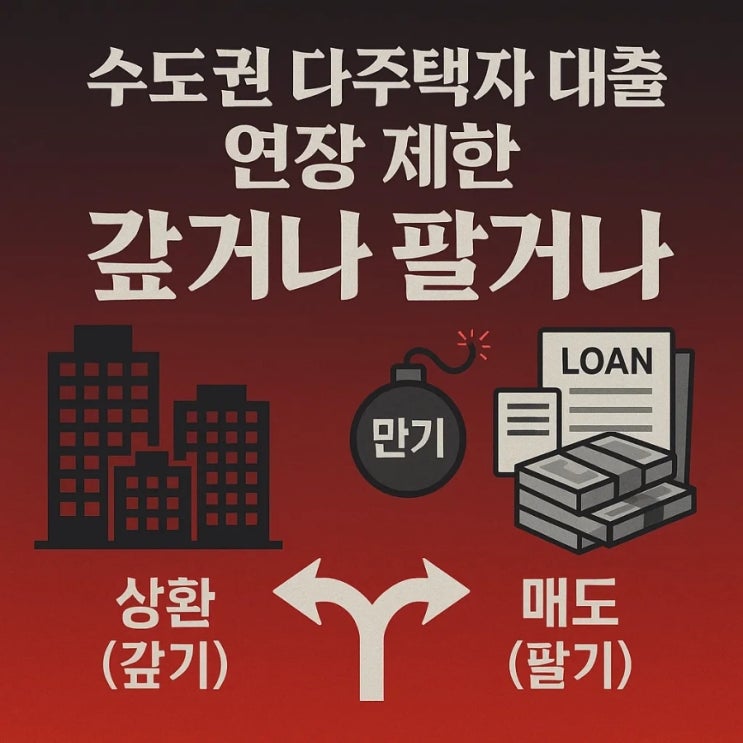  수도권 다주택자 대출 연장 제한, 갚거나 팔거나