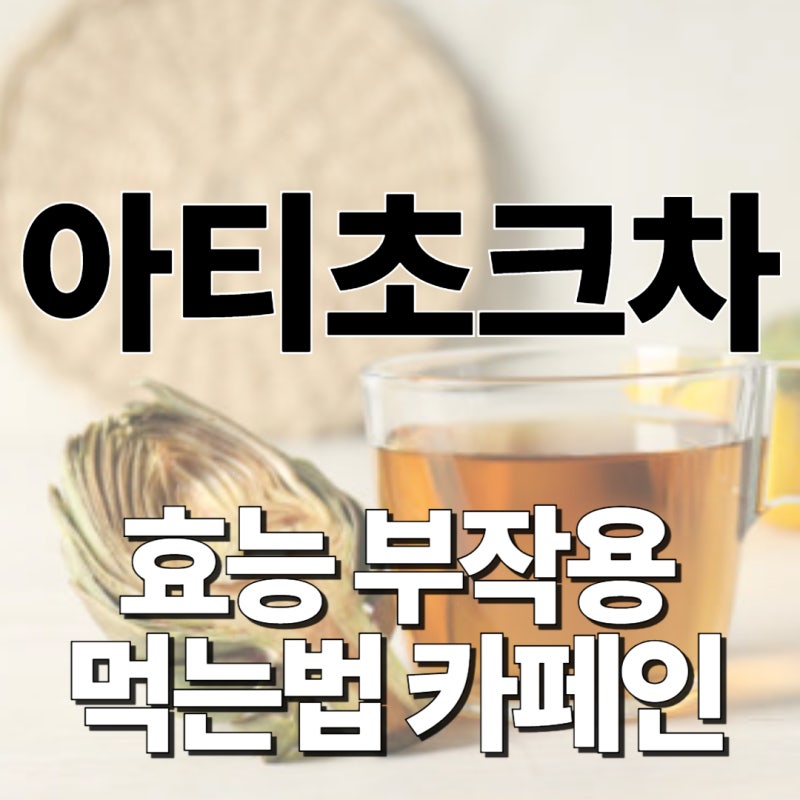 아티초크차 효능 부작용 먹는법 카페인