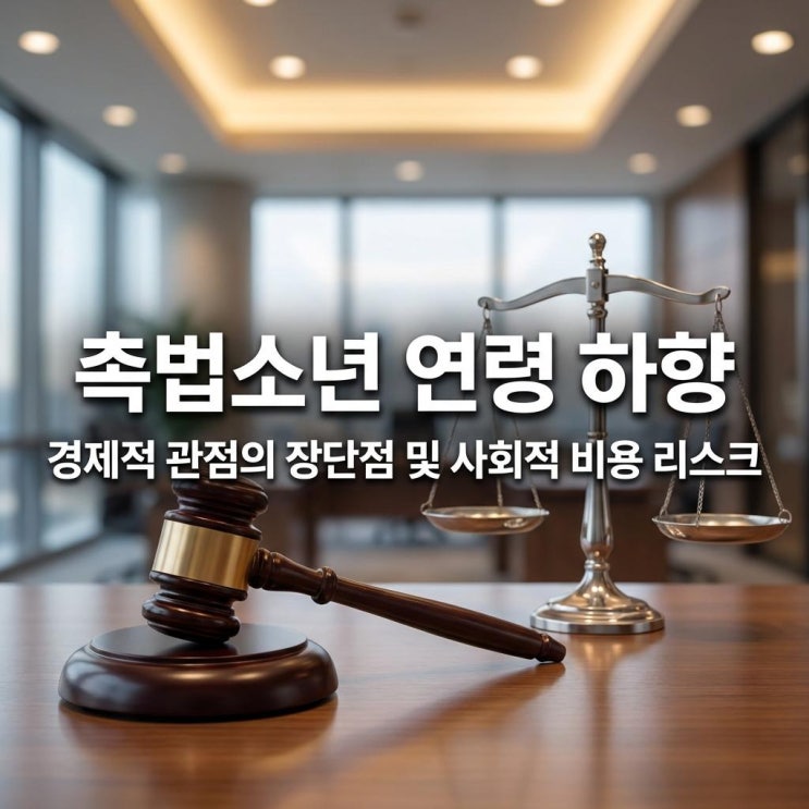  촉법소년 연령 하향 경제적 관점의 장단점 및 사회적 비용 리스크