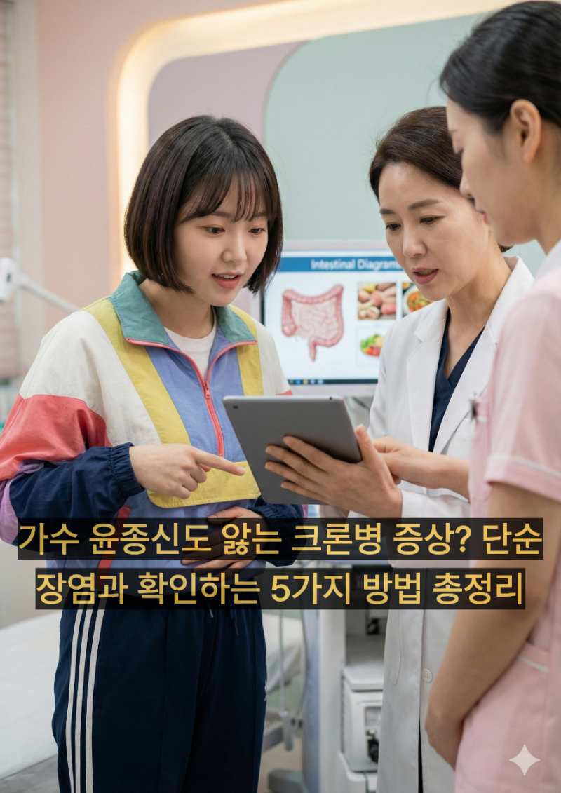 가수 윤종신도 앓는 크론병 증상? 단순 장염과 확인하는 5가지 방법 총정리