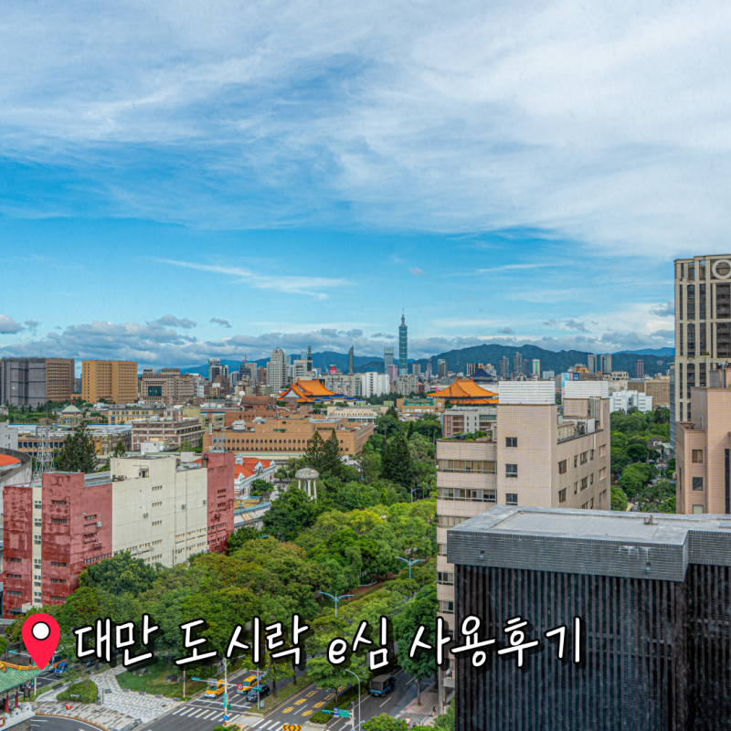 대만 타이베이 가오슝 도시락 e심 7일 5G 무제한 사용 후기(가격 실명인증)