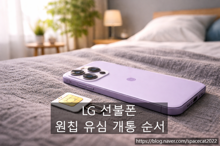  LG 선불폰 원칩 유심 개통 진행 순서 총정리