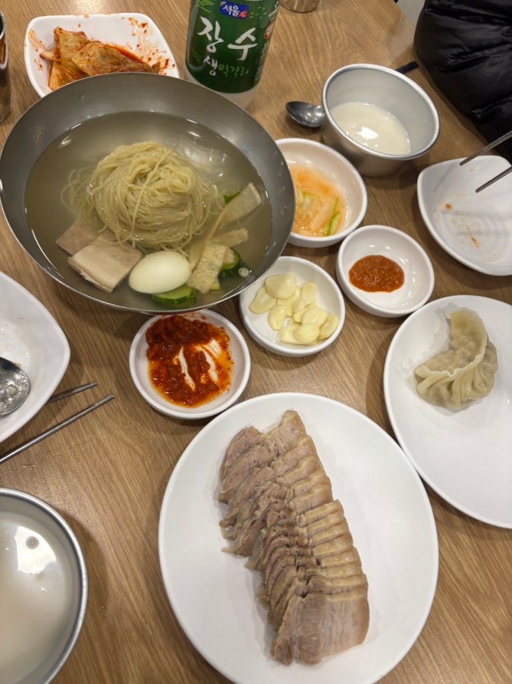  학동 평양냉면 맛집 진미평양냉면 재방문 후기 미슐랭 빕구르망 8년 연속