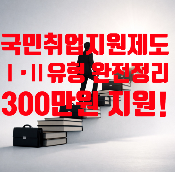  2026년 국민취업지원제도 Ⅰ·Ⅱ유형 완전정리! 최대 300만원 받으면서 취업 준비하는 방법