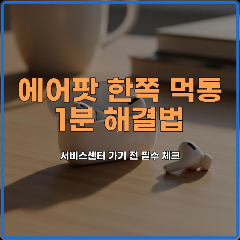 에어팟 한쪽 안 들릴 때 연결 안됨 해결하는 현실적인 방법 4가지