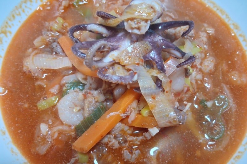 차돌 우삼겹 해물 짬뽕 만들기 레시피